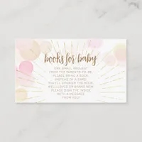 Hello Sunshine Boho Modern Happy Baby Girl Shower Enclosure Card