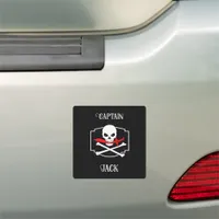 Personalized Jolly Roger (Cutlass)  Car Magnet