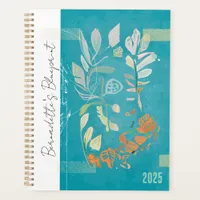 Abstract Botanical Art Deco Inspired Modern Chic Planner