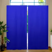 Medium to Dark Blue Gradient Blackout Curtains