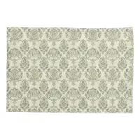 Green Damask Pillow Case