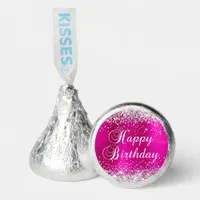 Silver Glitter Hot Pink Foil Happy Birthday Hershey®'s Kisses®