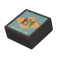 State of Delaware Flag Keepsake Box