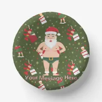 Funny Dirty Santa Christmas Collection Paper Cups Paper Bowls