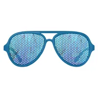 I'm blue - Macaw feathers Aviator Sunglasses