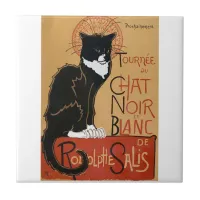 Le Chat Noir et Blanc Ceramic Tile