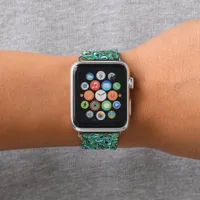 Peacock feathers, abstract - pattern in acrylic   apple watch band