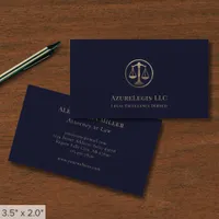 Elegant Attorney at Law Business Card