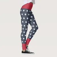 Red, White, and Blue Patriotic 4th of July Leggings