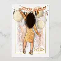 New Year Greetings Foil Holiday Card