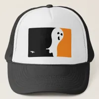 Halloween MVP Ghost Logo Trucker Hat