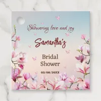 Blossoming Romance - Bridal Shower Favor Tags