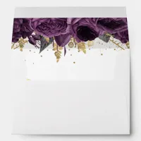 Purple Floral Elegant Envelope