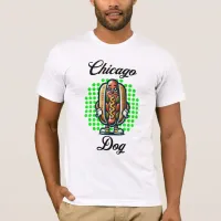 Chicago Hot dog Retro Pop Art T-Shirt