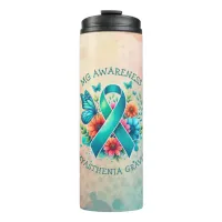 MG Awareness | Myasthenia Gravis Ribbon Thermal Tumbler