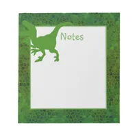 Green Dinosaur Hide Clock Notepad