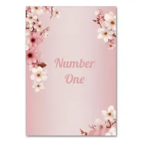 Blossoms of Love" Wedding Invitation Collection Table Number