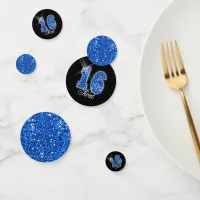 Sweet Sixteen Sparkle Blue ID118 Confetti