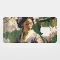 Woman Walking Under Cherry Trees on a Sunny Day Case-Mate Samsung Galaxy Case