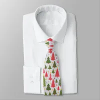 Multicolor Christmas Tree Neck Tie