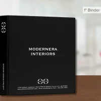 Sleek Interior Design Project Binder