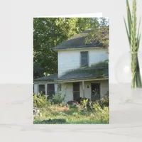 Abandoned House, Halloween Card