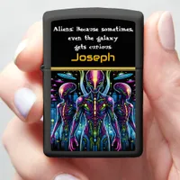 Darkened skies above Area 51 Zippo Lighter