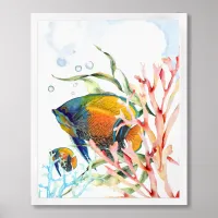 Colorful Tropical Fish Poster