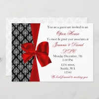 elegant stylish red Corporate party Invitation