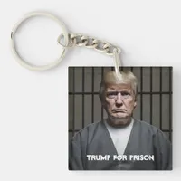 Trump For Prison Trump in Jail Keychain