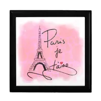 Paris I Love You Pink ID914 Keepsake Box