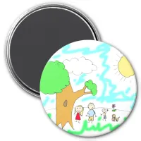 Add your Children's Artwork to this  Magnet