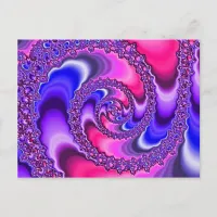 Purple Spiral Postcard