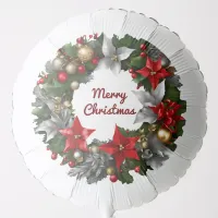 Christmas Wreath Festive Greenery Holiday Party Balloon