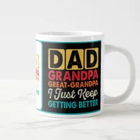 Funny "Dad Grandpa Great-Grandpa"  Giant Coffee Mug