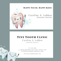 Pediatric Dentist Dentistry Kids Tooth Doctor  Business Card