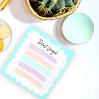 Paint Brushstrokes Don't Forget Color Changeable Notepad