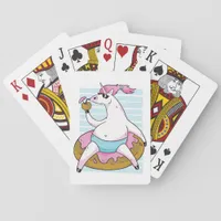 Summer Unicorn Poker Cards