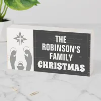 Rustic Customizable Christmas Wood Box Sign