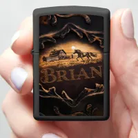 Brian's Farm Scene Sign Zippo Lighter