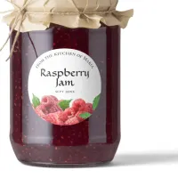 Raspberry Jam Homemade Preserve Classic Round Sticker