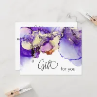 *~* AP29 GIFT CERTIFICATE Lavender Purple Bold