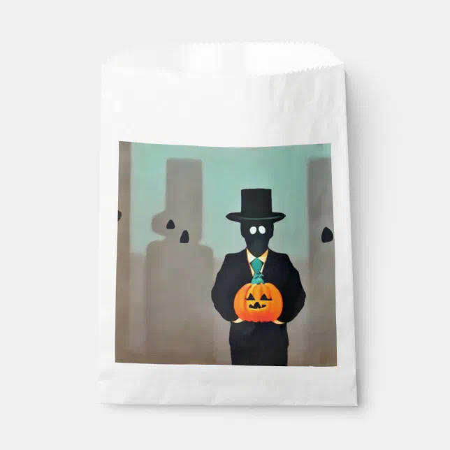 Elegant Halloween monster with pumpkin Favor Bag