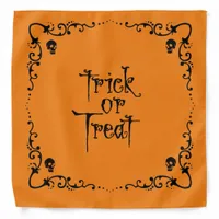 Halloween Pumpkin Orange Trick or Treat  Bandana