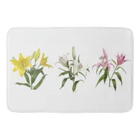 Oriental Lily Garden Bath Mat