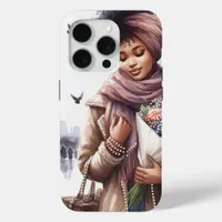 Modern Woman Illustration iPhone 15 Pro Case