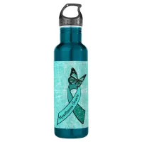 Myasthenia Gravis Butterfly Water Bottle