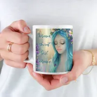 Ethereal Fantasy Art | Beautiful Blue Fairy  Coffee Mug