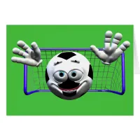 Funny Cartoon Soccer Ball