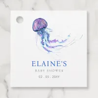 Jellyfish Ocean Beach Under The Sea Baby Shower  Favor Tags